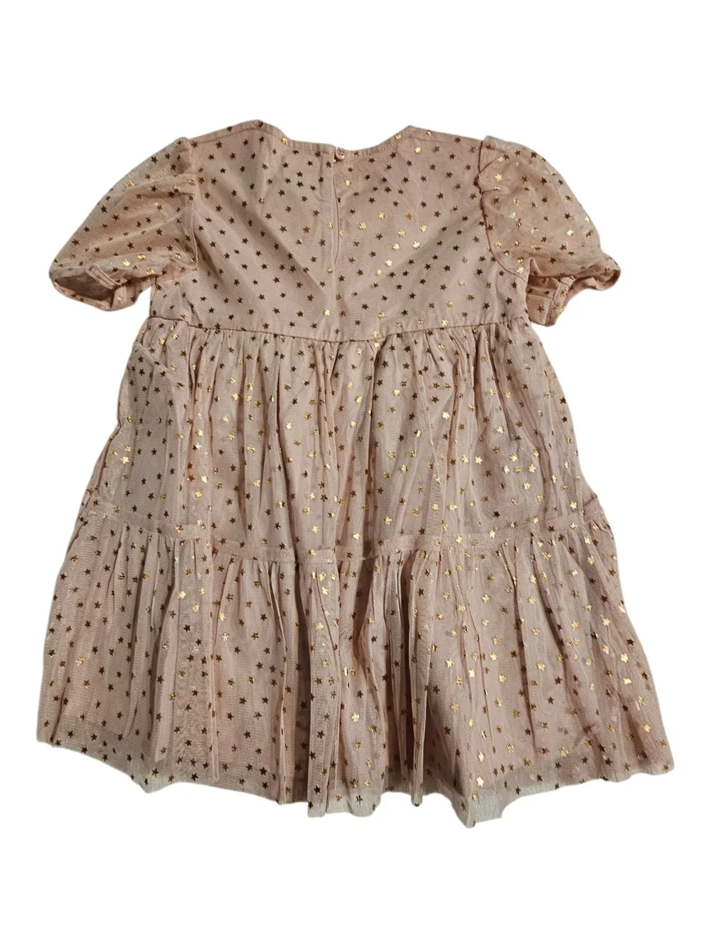 Gap Kids Pink Gold Star Tulle Dress